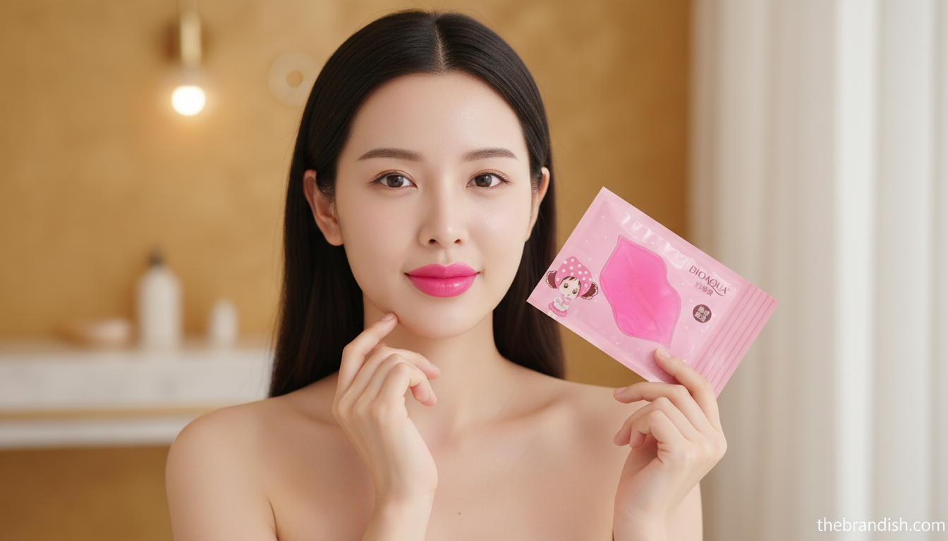 BIOAQUA Hydrating Pink Hydrogel Lip Mask – Moisturizing & Plumping Lip Care