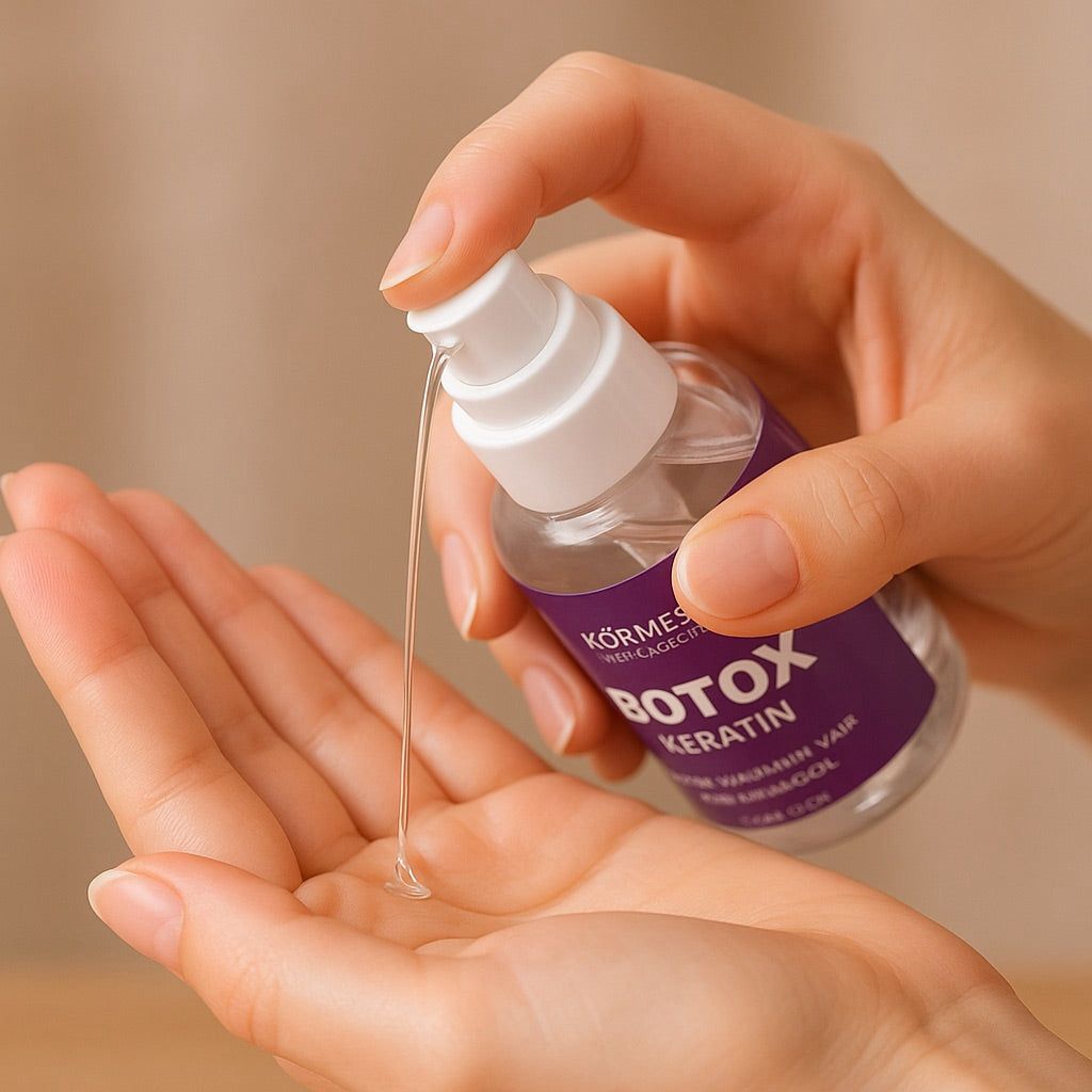 Körmesic Botox Keratin Hair Enhancing Oil with Collagen – Professional Hair Repair & Shine Serum (3.38 fl oz)