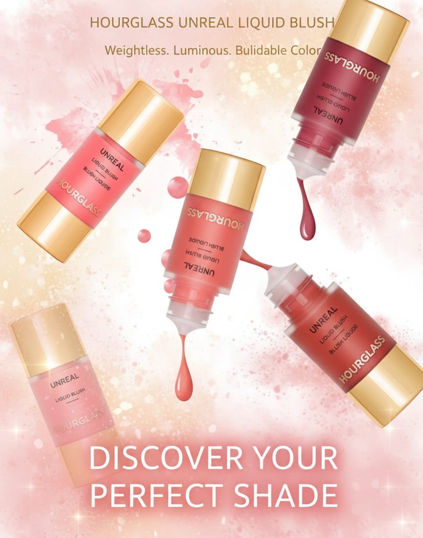 Hourglass Unreal Liquid Blush – Luxury Long-Lasting Blush 7Pcs Set