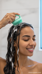 Silicone Scalp Shampoo Brush – Massage, Clean & Relax | Spa Hair Care Tool