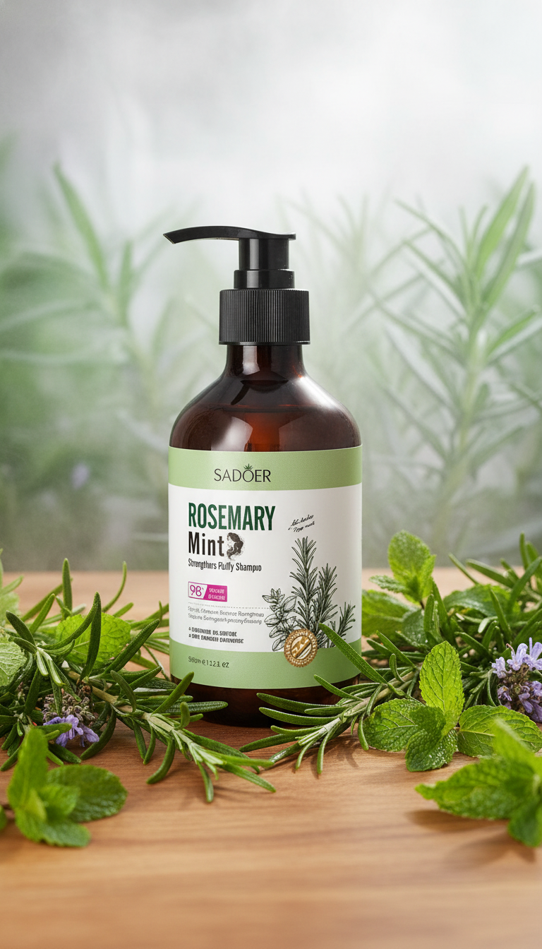 Sadoer Rosemary Mint Shampoo – Invigorating & Refreshing Hair Care | Premium Natural Formula